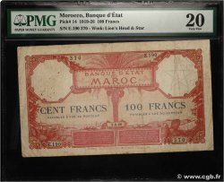 100 Francs MAROC  1926 P.14