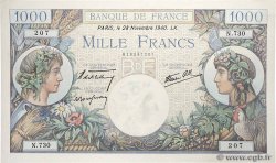 1000 Francs COMMERCE ET INDUSTRIE FRANCE  1940 F.39.02 UNC-