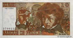 10 Francs BERLIOZ FRANCE  1978 F.63.25W306 XF