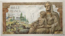1000 Francs DÉESSE DÉMÉTER FRANCE  1943 F.40.17