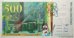 500 Francs PIERRE ET MARIE CURIE FRANCE  1994 F.76.01 SUP+