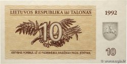10 Talonas LITUANIE  1992 P.40