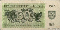 50 Talonas LITUANIE  1992 P.41