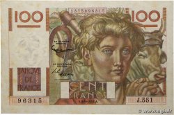 100 Francs JEUNE PAYSAN filigrane inversé FRANCE  1952 F.28bis.02