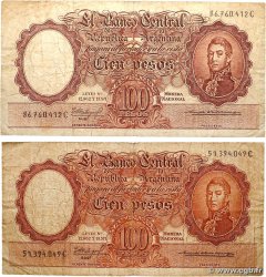100 Pesos Lot ARGENTINE  1957 P.272c