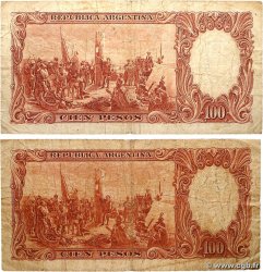 100 Pesos Lot ARGENTINE  1957 P.272c B