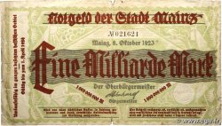 1 Milliard Mark ALLEMAGNE Mainz-Mayence 1923 P.-