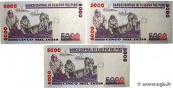 5000 Intis Lot PÉROU  1988 P.137 SPL+