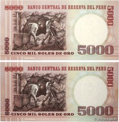 5000 Soles de Oro Lot PÉROU  1985 P.117c pr.NEUF