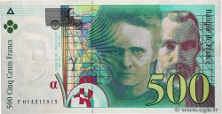 500 Francs PIERRE ET MARIE CURIE Sans STRAP Fauté FRANCE  1994 F.76f4.01 VF+