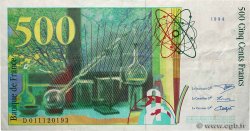 500 Francs PIERRE ET MARIE CURIE Sans STRAP Fauté FRANCE  1994 F.76f4.01 F+