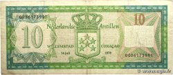10 Gulden ANTILLES NÉERLANDAISES  1979 P.16a TB