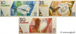10 au 50 Florin Lot ARUBA  1986 P.07 au P.09