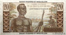 20 Francs Émile Gentil SAINT PIERRE AND MIQUELON  1946 P.24 F