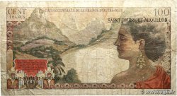 2 NF sur 100 Francs La Bourdonnais SAINT PIERRE AND MIQUELON  1960 P.32 G