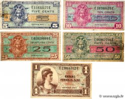5 au 50 Cents et 1 Dollar Lot ÉTATS-UNIS D AMÉRIQUE  1954 P.M029 au P.M033