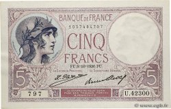 5 Francs FEMME CASQUÉE FRANCE  1930 F.03.14
