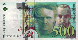 500 Francs PIERRE ET MARIE CURIE Symbole décalé Fauté FRANCE  1994 F.76f1.01 VF