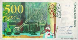 500 Francs PIERRE ET MARIE CURIE Symbole décalé Fauté FRANCE  1994 F.76f1.01 VF+