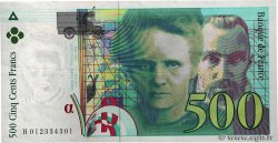 500 Francs PIERRE ET MARIE CURIE Symbole décalé Fauté FRANKREICH  1994 F.76f1.01