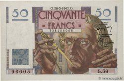 50 Francs LE VERRIER FRANCE  1947 F.20.07
