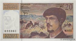 20 Francs DEBUSSY Modifié FRANCE  1997 F.66ter.02