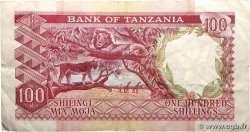 100 Shillings TANSANIA  1966 P.05
 fSS