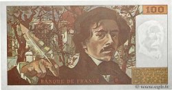 100 Francs DELACROIX imprimé en continu FRANKREICH  1991 F.69bis.04a fST+