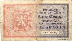 1 Koruna BOHÊME ET MORAVIE  1940 P.03a TB+