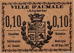 10 Centimes ALGERIEN Aumale 1917 K.180
