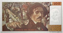 100 Francs DELACROIX imprimé en continu FRANCE  1990 F.69bis.02e2 AU