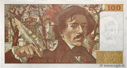 100 Francs DELACROIX imprimé en continu FRANKREICH  1991 F.69bis.03c1 VZ+