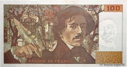 100 Francs DELACROIX imprimé en continu FRANCE  1990 F.69bis.02e1 AU