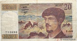 20 Francs DEBUSSY Fauté FRANCIA  1981 F.66.02 BC