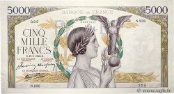 5000 Francs VICTOIRE Impression à plat FRANCE  1942 F.46.33 XF+