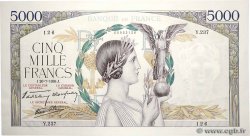 5000 Francs VICTOIRE Impression à plat FRANCE  1939 F.46.08 AU