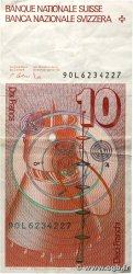 10 Francs SUISSE  1990 P.53h F+