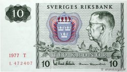 10 Kronor SWEDEN  1977 P.52d