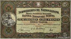 5 Francs SWITZERLAND  1947 P.11m