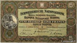 5 Francs SWITZERLAND  1944 P.11k