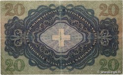 20 Francs SUISSE  1944 P.39n VG