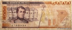 5000 Pesos MEXIQUE  1987 P.088b
