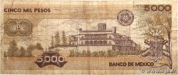 5000 Pesos MEXIQUE  1987 P.088b B+