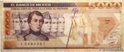 5000 Pesos MEXICO  1987 P.088b