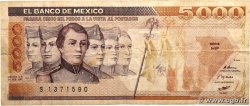 5000 Pesos MEXIQUE  1987 P.088b