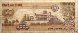 5000 Pesos MEXIQUE  1987 P.088b B+