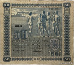 50 Markkaa FINLAND  1939 P.072a