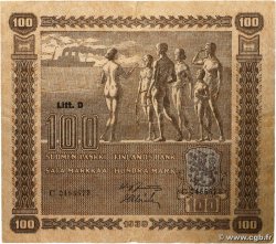 100 Markkaa FINLAND  1939 P.073a