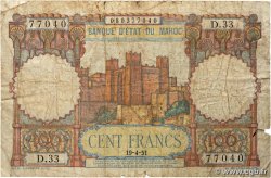 100 Francs MOROCCO  1951 P.45