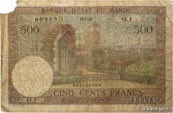 500 Francs MOROCCO  1949 P.46